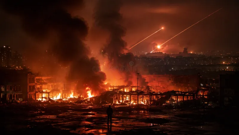 Kiev sous le feu : les entrepôts logistiques détruits